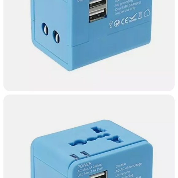 Lewis N. Clark Global Wall Adapter + Portable Charger with Dual USB Ports for... - Picture 3 of 3